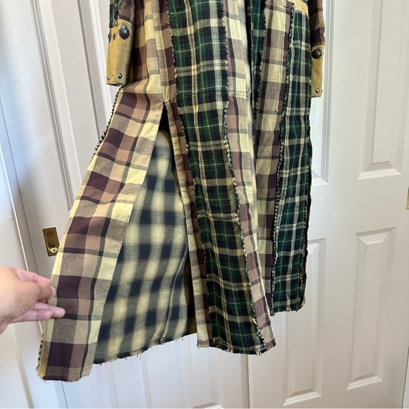 Free People Rodeo Plaid Duster Size Small - Picture 5 of 8